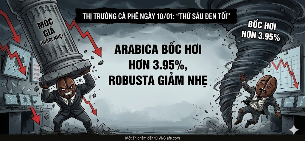 Thị trường Cà phê ngày 10/01: 